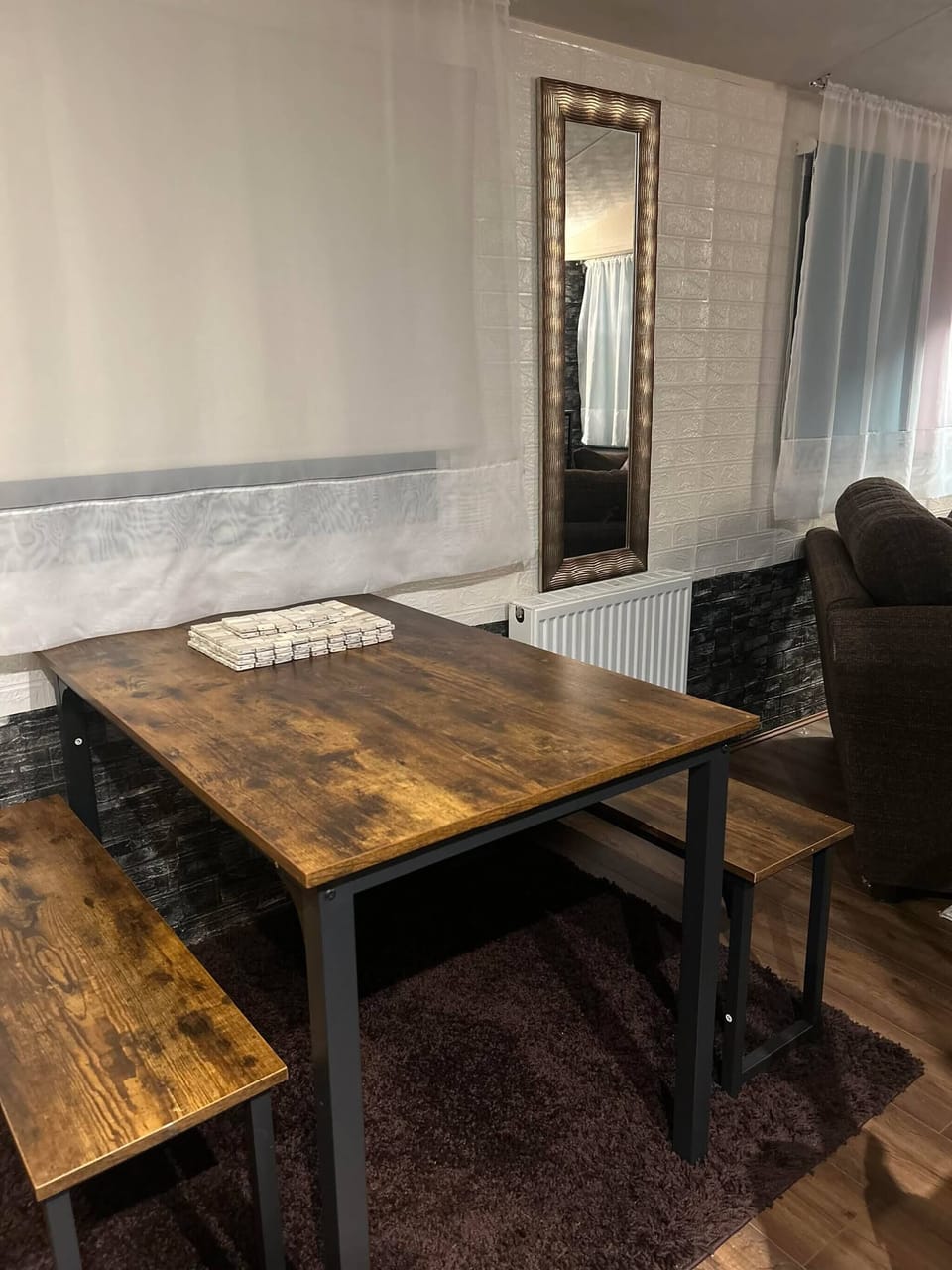 Mobile Home, 3 Bedrooms, Balcony | Dining