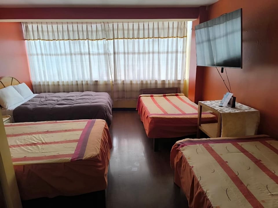 Classic Triple Room, Patio, City View | Desk, laptop workspace, blackout drapes, free WiFi
