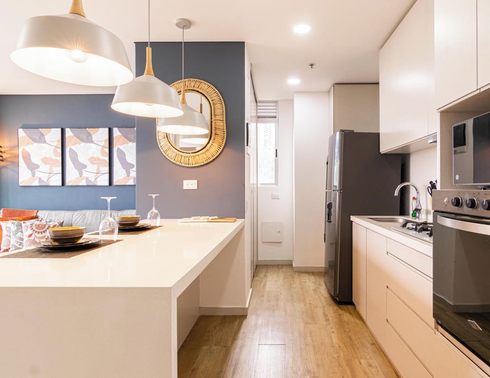 Apartment, Balcony, City View | Private kitchen
