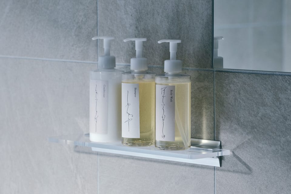 Separate tub and shower, hair dryer, towels, soap
