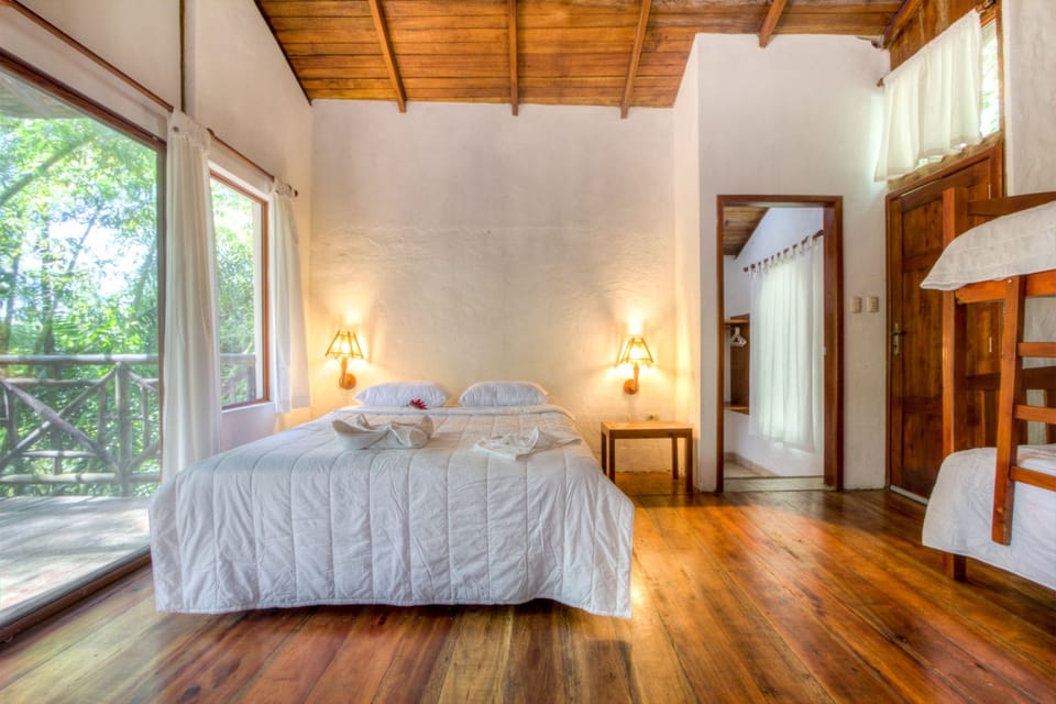 Panoramic Cabin, Resort View, Mountainside | Desk, bed sheets