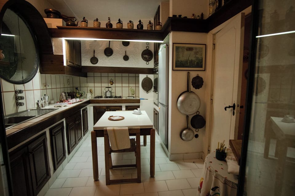 Espresso maker, oven, electric kettle