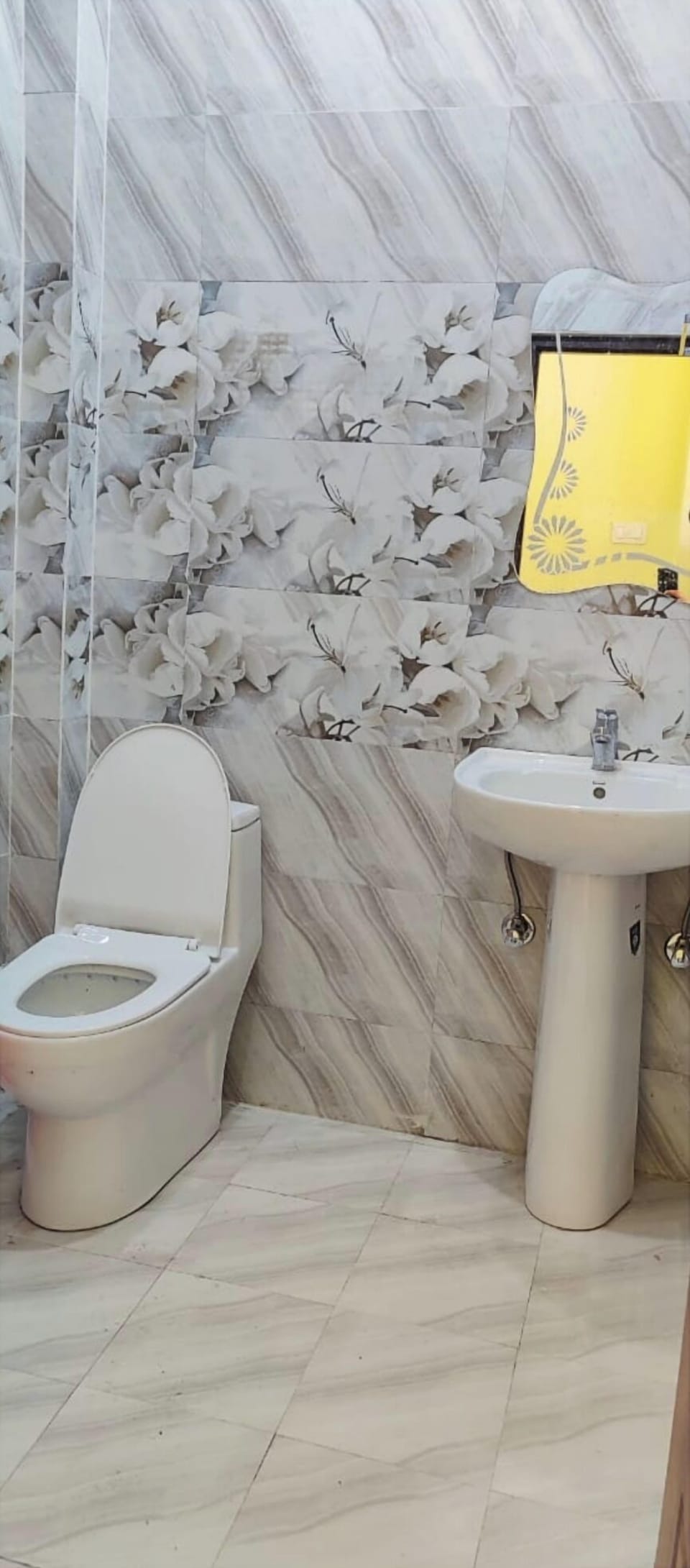 Standard Double Room, Multiple Beds | Bathroom | Shower, rainfall showerhead, slippers, towels