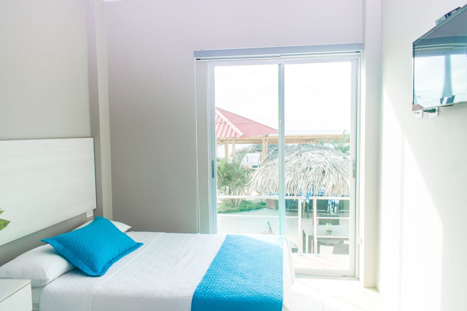 Superior Double Room, 2 Double Beds, Pool Access, Beach View | In-room safe, cribs (free), WiFi (free), bed sheets
