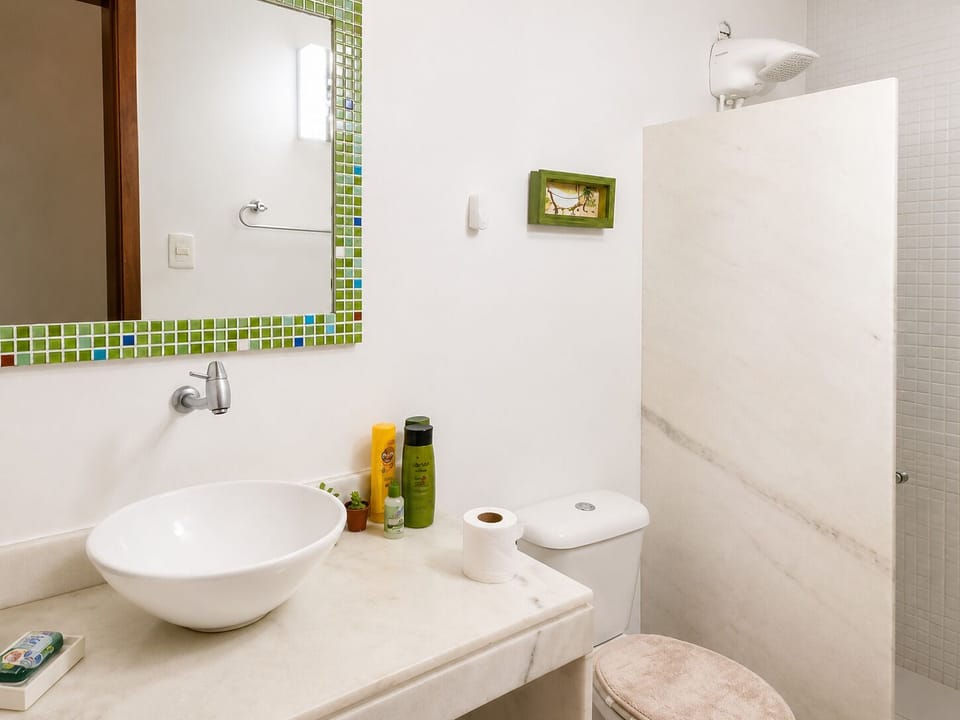 Family Quadruple Room | Bathroom | Shower, soap, toilet paper