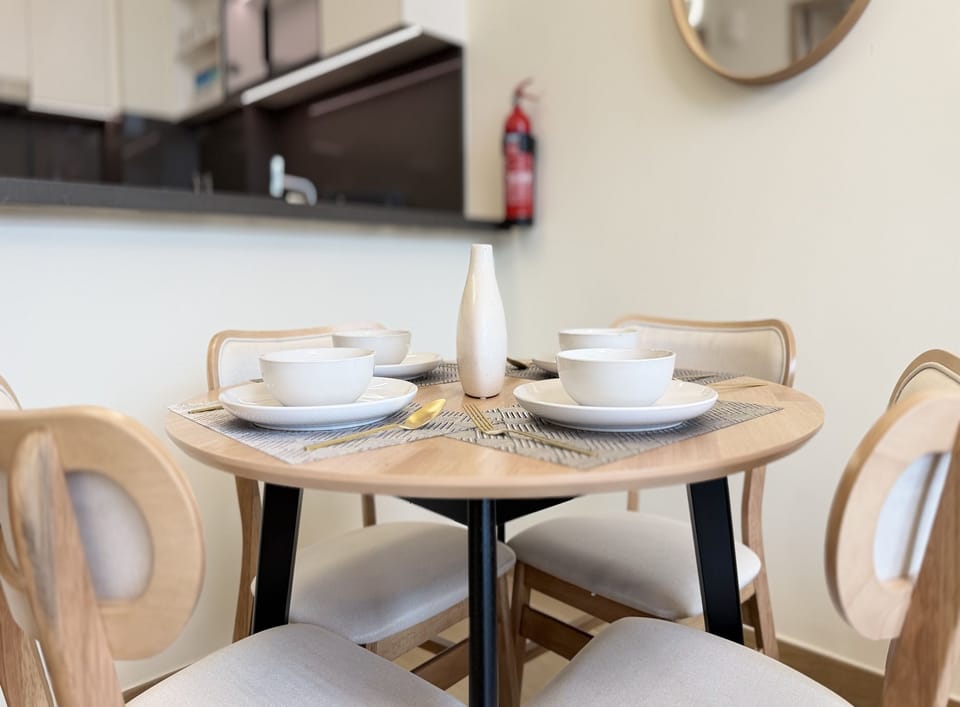 Standard Apartment | Individually furnished, desk, laptop workspace, blackout drapes