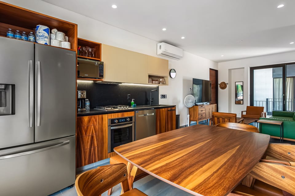 Apartment, Multiple Beds, Balcony, Garden View (5 De Diciembre) | Private kitchen