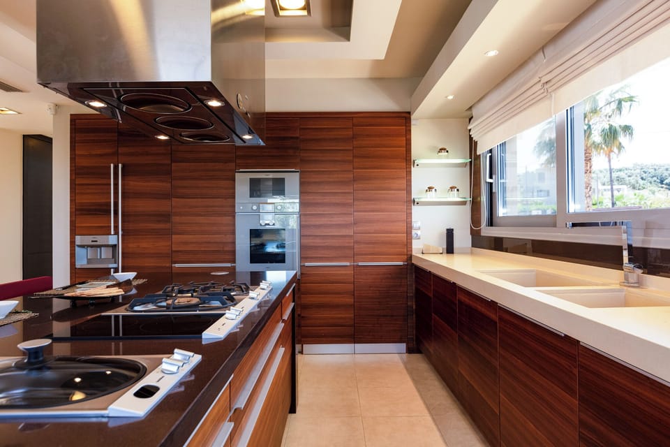 Villa, Sea View | Private kitchen | Full-size fridge, microwave, oven, stovetop