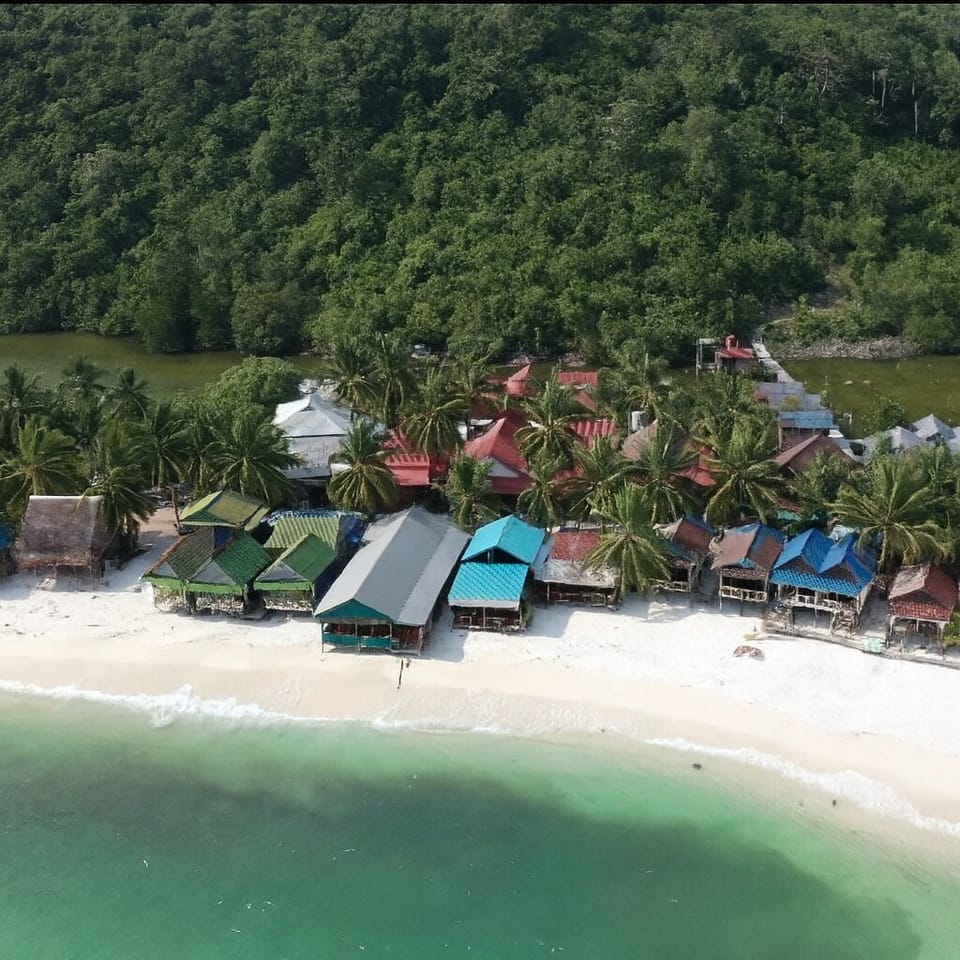 Beach nearby, white sand
