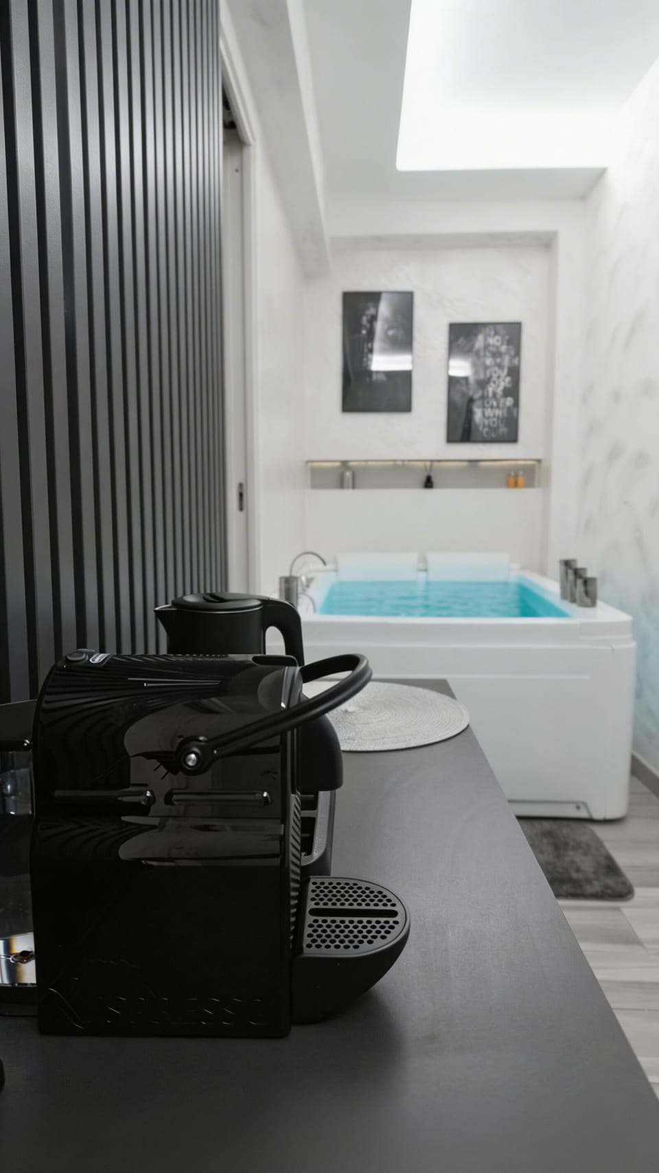 Luxury Townhome | Bathroom | Hair dryer, towels, soap, shampoo