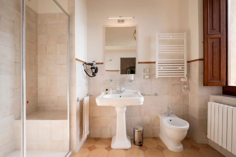 Free toiletries, hair dryer, slippers, bidet