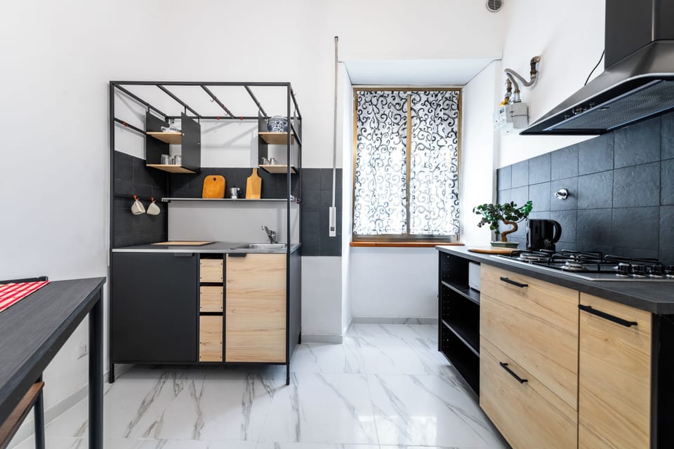 Apartment (1 Bedroom) | Private kitchen | Microwave, stovetop, electric kettle, cookware/dishes/utensils