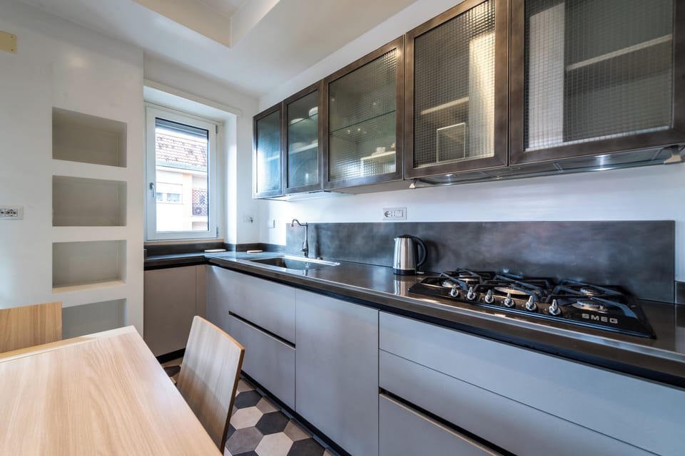 Apartment (1 Bedroom) | Private kitchen | Microwave, oven, stovetop, dishwasher