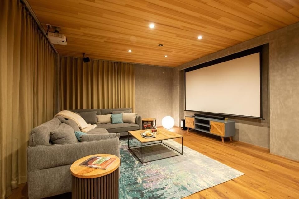 Luxury Chalet, Balcony, Mountain View | Living area