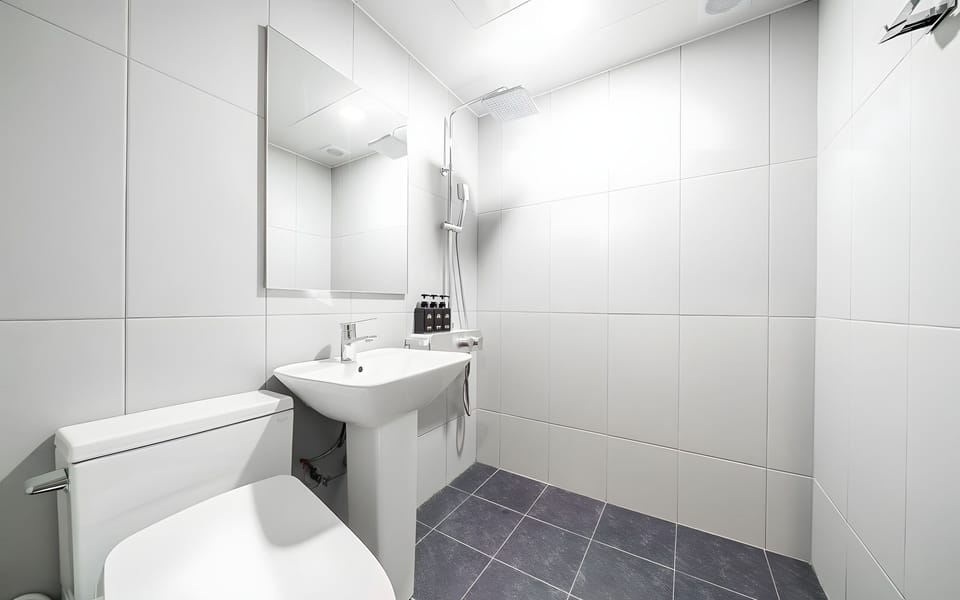 Deluxe Double Room | Bathroom | Hair dryer, bathrobes, slippers, bidet