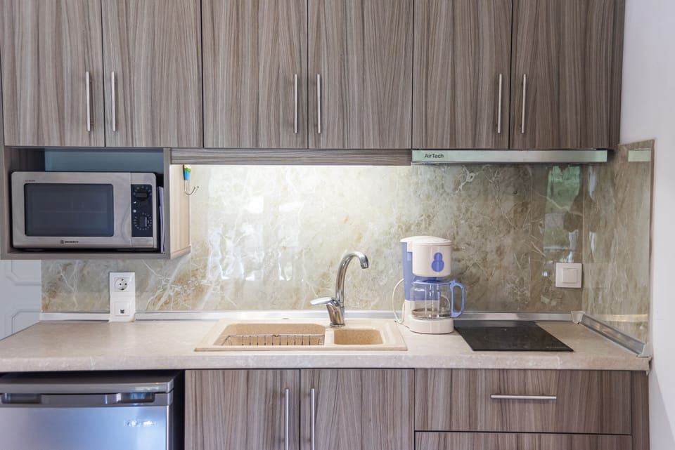 Two Bedroom Premium Apartment Annex Building | Private kitchen | Mini-fridge