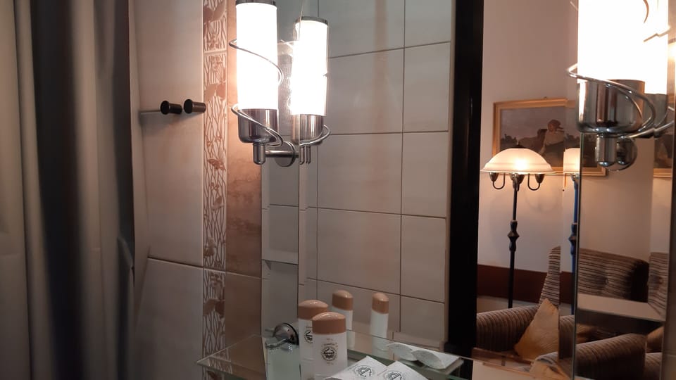 Panoramic Twin Room (201347326) | Bathroom | Shower, free toiletries, towels