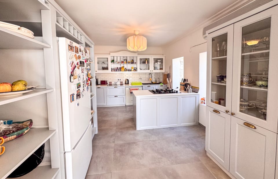 Villa, Sea View | Private kitchen | Full-size fridge, oven, stovetop, dishwasher