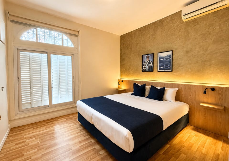 Desk, free WiFi, bed sheets