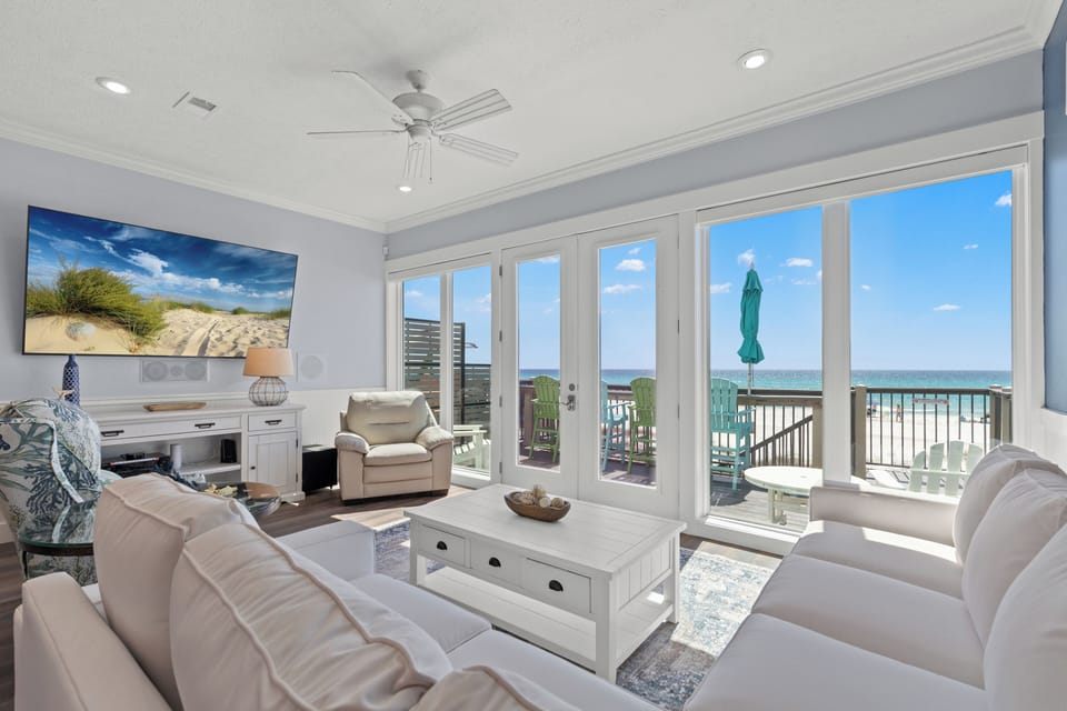 Townhome, Multiple Beds, Patio, Ocean View (17659 Front Beach Rd) | Living area