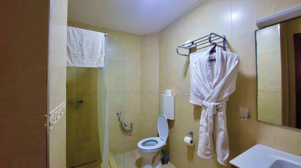 Double or Twin Room, City View | Bathroom | Shower, free toiletries, hair dryer, towels