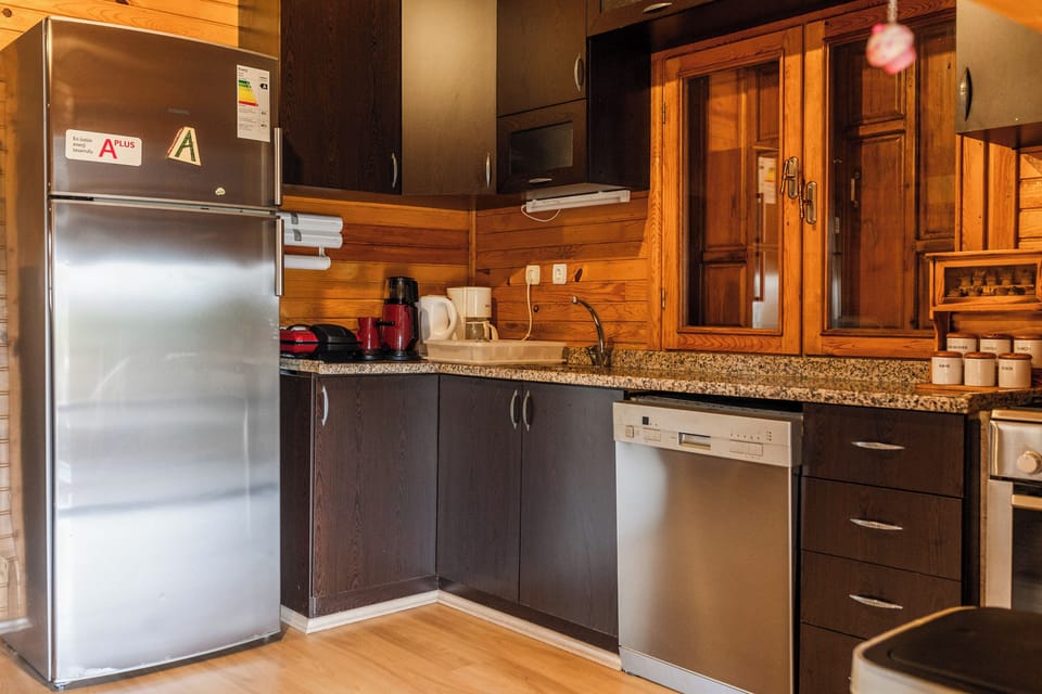 Family House, 2 Bedrooms, Partial Sea View | Private kitchen | Shared fridge, espresso maker, coffee/tea maker, electric kettle