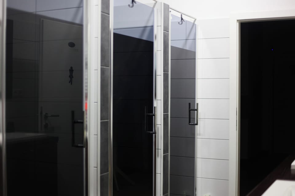 Shower, soap, shampoo