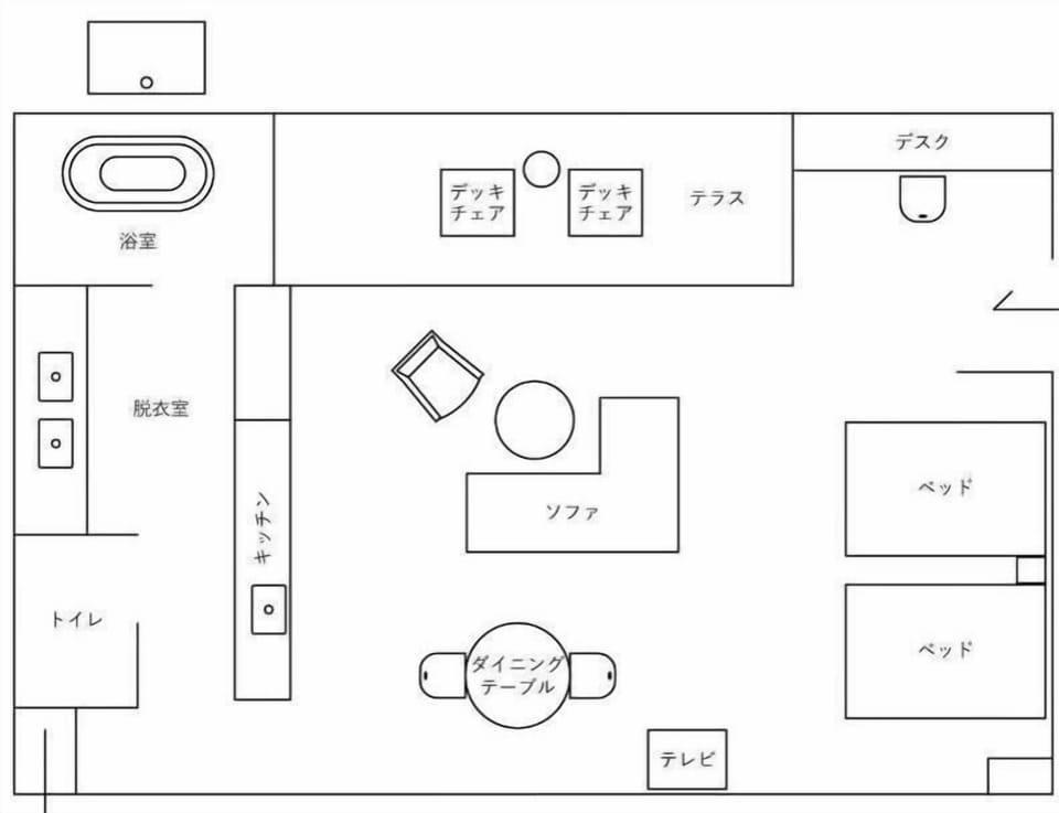 Basic Twin Room, Balcony, Garden View | Floor plan