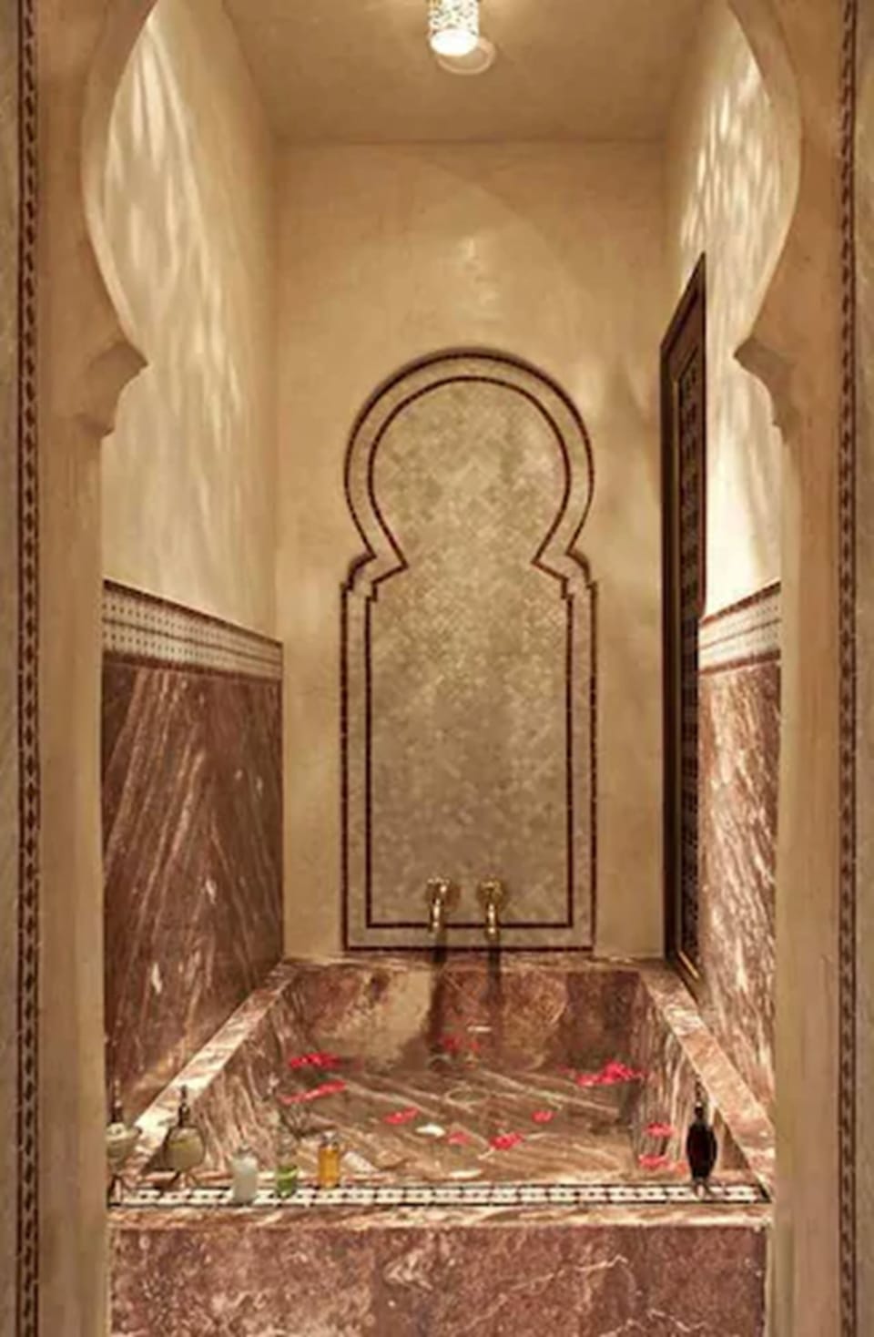 Separate tub and shower, hair dryer, bidet, towels