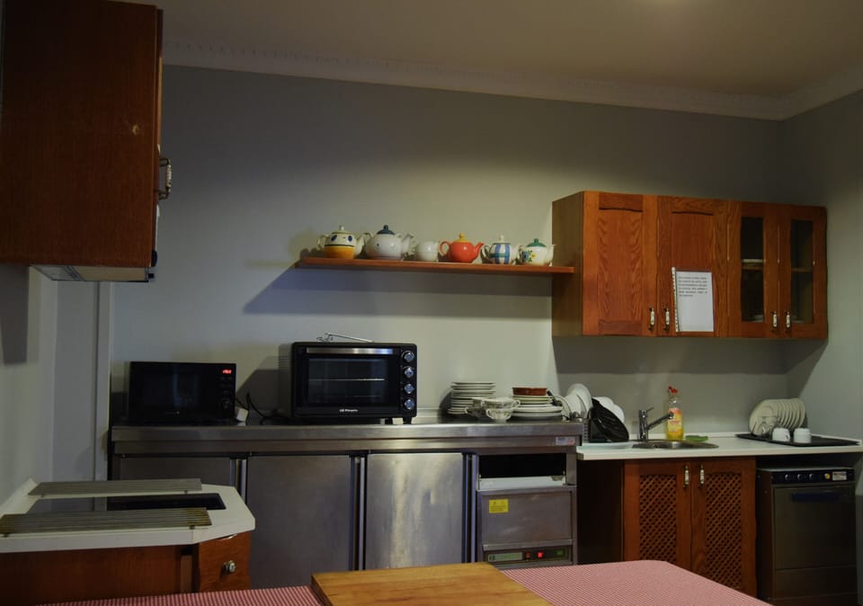 Shared fridge, microwave