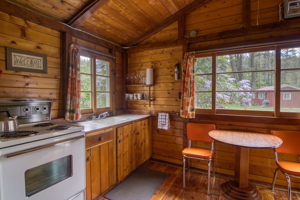 Cabin, 1 Bedroom (7) | Private kitchen | Coffee/tea maker, fridge, oven, stovetop