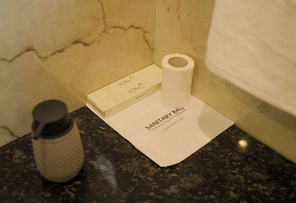Palm Grove Deluxe Garden View Room | Bathroom