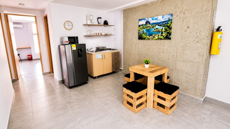 Standard Apartment, City View | Living area | 34-inch Smart TV with cable channels
