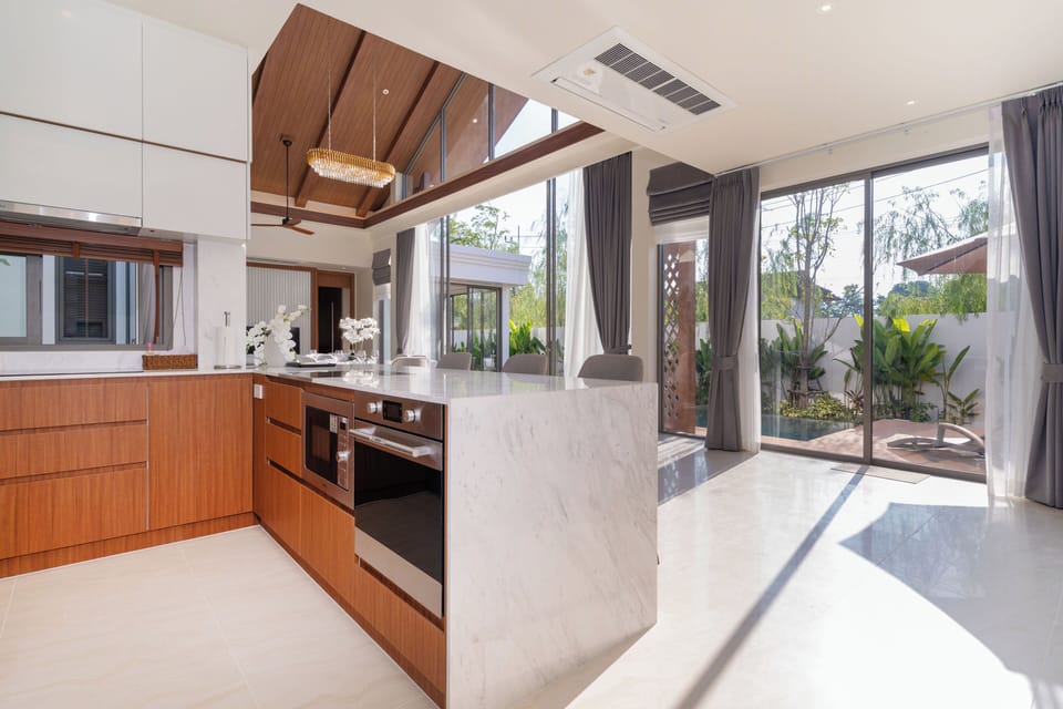 Villa, Non Smoking, Pool View | Private kitchen | Toaster