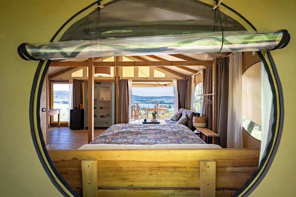 Tent, Lake View | Laptop workspace, free WiFi