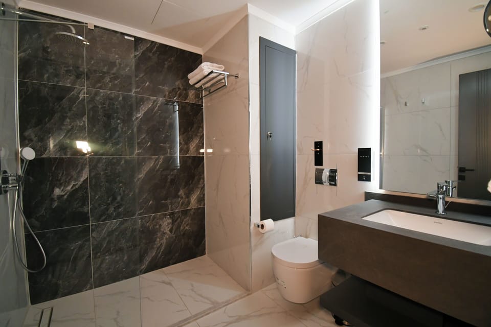 Standard Double Room, City View | Bathroom | Shower, free toiletries, towels