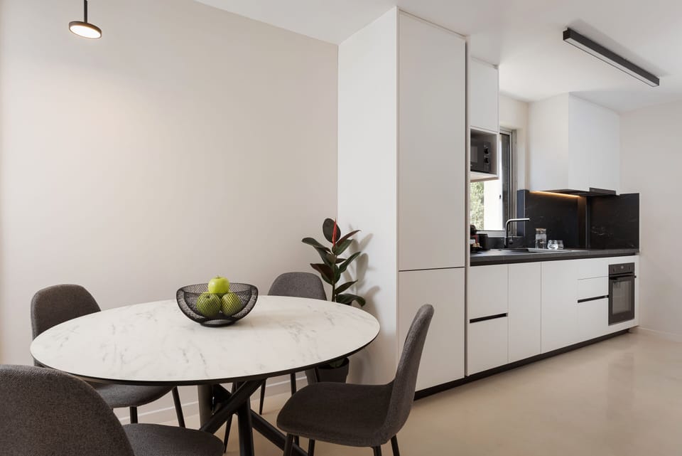 Deluxe Villa, Sea View | Private kitchen | Full-size fridge, microwave, oven, stovetop