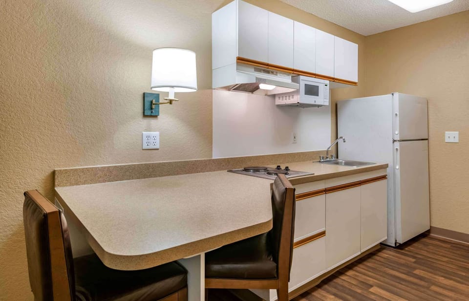 Studio, 1 Queen Bed, Accessible, Non Smoking | Private kitchen | Fridge, microwave, stovetop, coffee/tea maker
