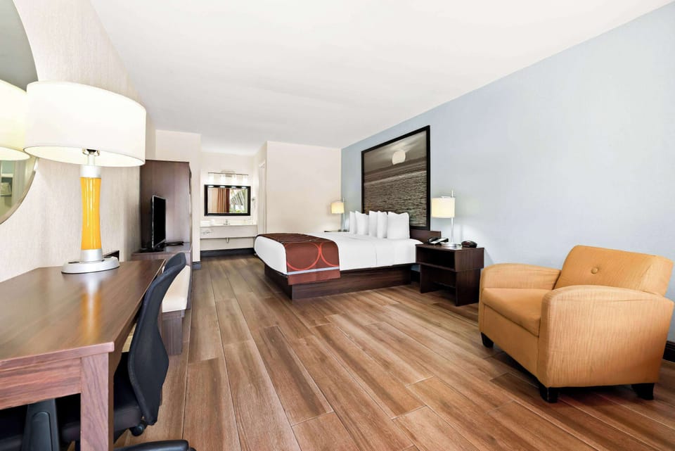 Deluxe Room, 1 King Bed, Non Smoking | In-room safe, desk, blackout drapes, soundproofing