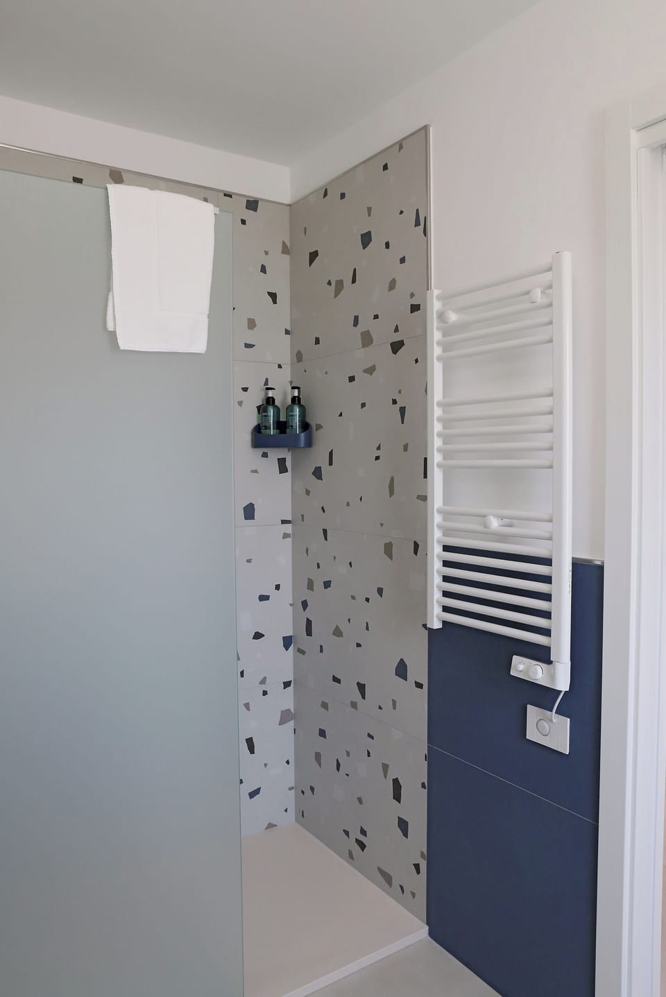 Shower, rainfall showerhead, hair dryer, bidet