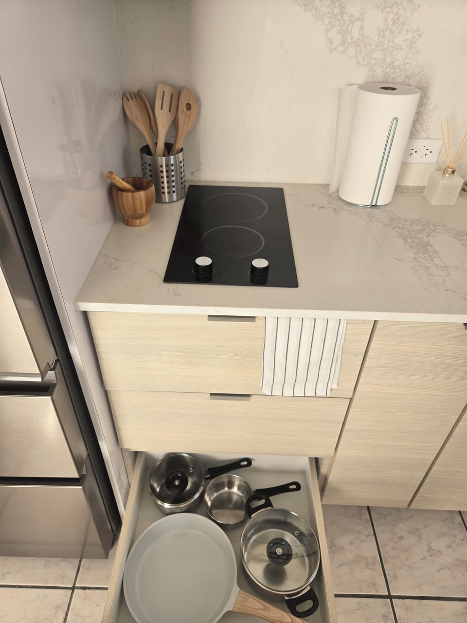 Apartment, City View | Private kitchen