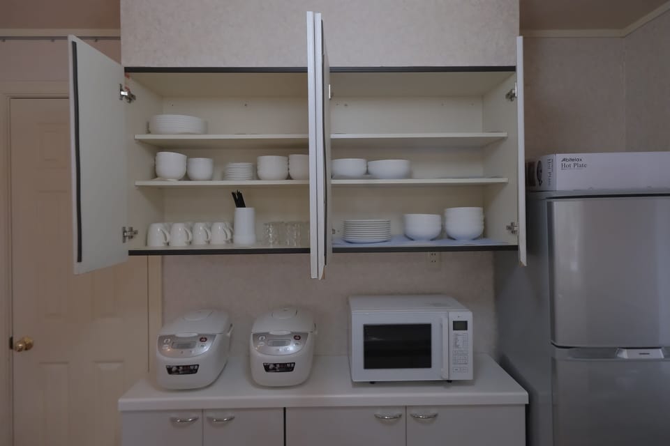 Villa, 3 Bedrooms | Private kitchen | Full-size fridge, microwave, stovetop, rice cooker