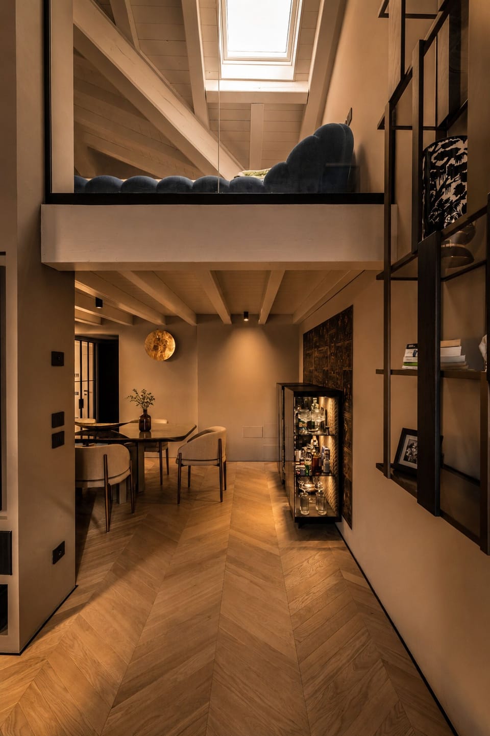 Luxury Apartment, Balcony, City View | Living area | Flat-screen TV, fireplace