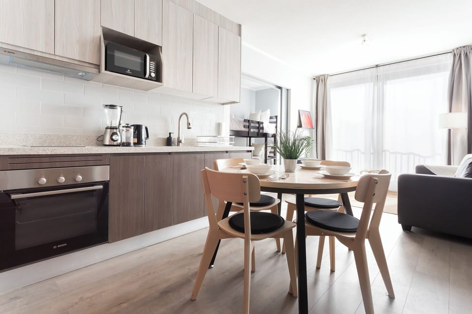 Apartment, 2 Bedrooms, Air conditioning, City View | Private kitchen | Coffee/tea maker