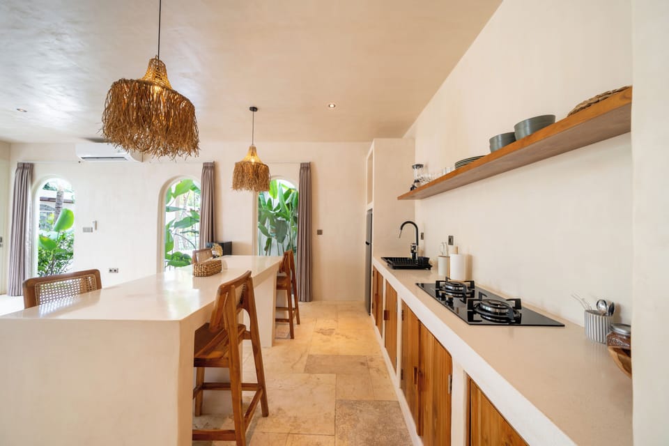 Villa, Balcony, Garden View | Private kitchen