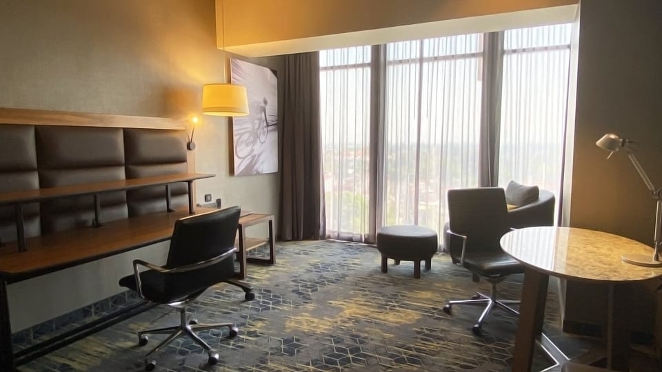 In-room safe, desk, blackout drapes, iron/ironing board