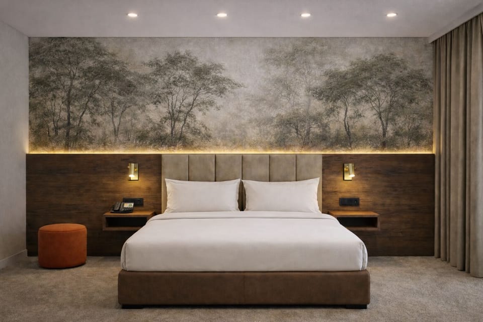 Executive Room | Minibar, in-room safe, desk, laptop workspace