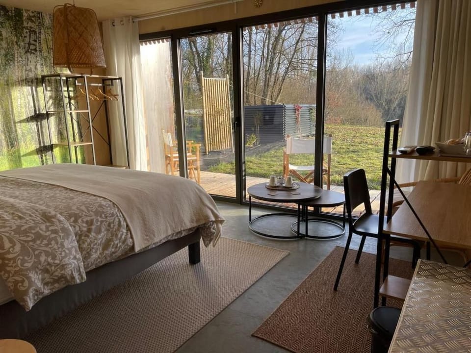 Double or Twin Room, Garden View | Desk, laptop workspace, free WiFi