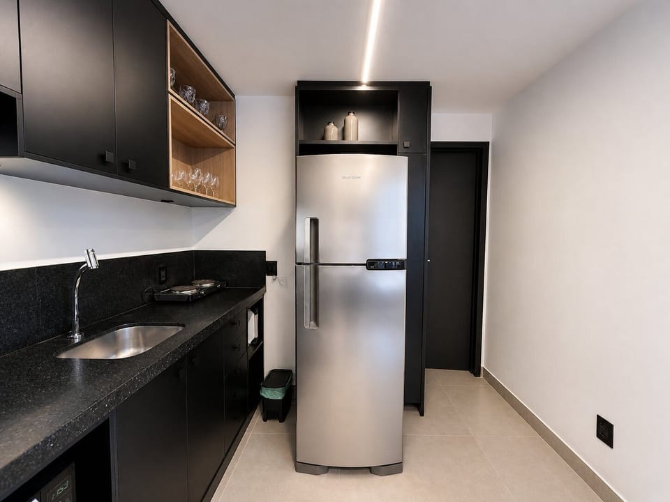 Apartment | Private kitchen | Microwave, stovetop, cookware/dishes/utensils