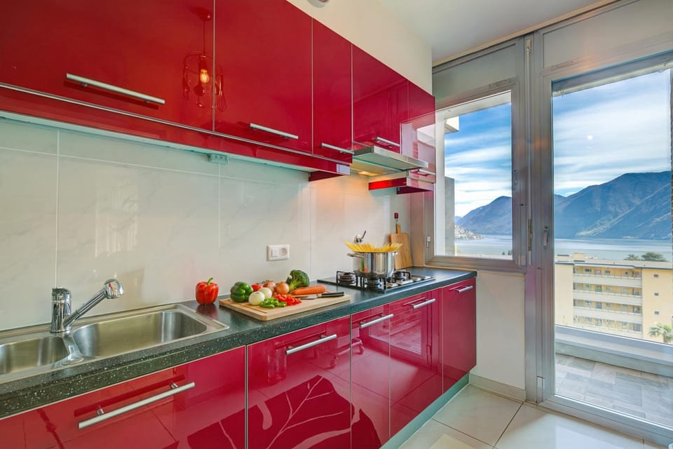 Standard Apartment, 2 Bedrooms, Microwave (Panoramic Lugano Loft 8min walk to) | Private kitchen